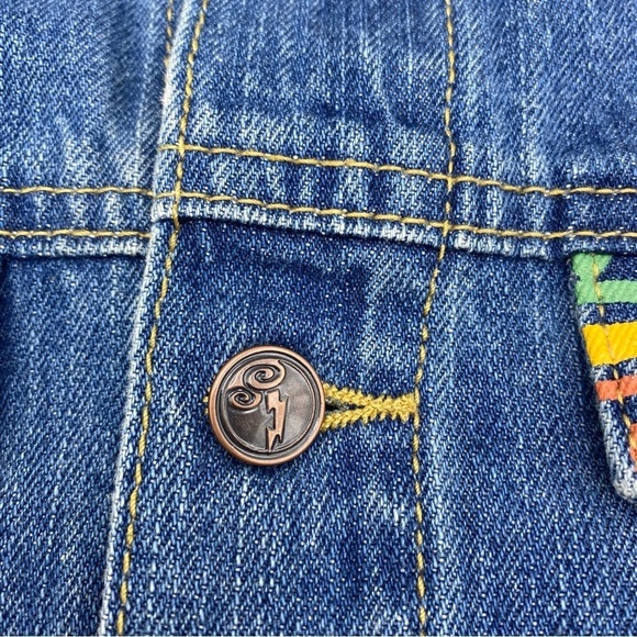 Disney Parks 25th Anniversary Hercules Embroidered Denim Jean Jacket - XL - Picture 6 of 16